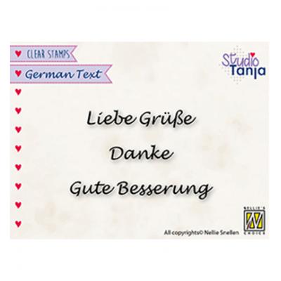 Nellie's Choice Clear Stamps - Liebe Grüsse, Danke, Gute Besserung